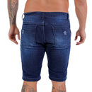 Bermuda Jeans Masculina Destroyed