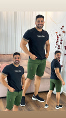 Bermuda Jeans Masculina  Destroyed Cores