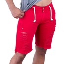 Bermuda Jeans Masculina  Destroyed Cores