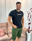 Bermuda Jeans Masculina  Destroyed Cores