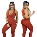 Macaquinho Feminino Fitness com Decote Madrid
