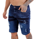 Bermuda Jeans Masculina Destroyed