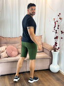 Bermuda Jeans Masculina  Destroyed Cores