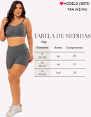 Conjunto Fitness Feminino Cropped + Short