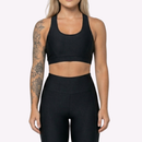 Conjunto Fitness Feminino Legging + Cropped em Poliamida Premium
