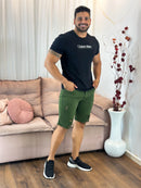 Bermuda Jeans Masculina  Destroyed Cores