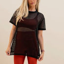 Blusa Feminina de Tela para  Roupa de Academia