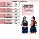 Vestido Feminino Jeans Azul escuro Com Lycra