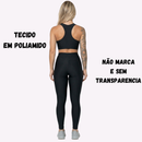 Conjunto Fitness Feminino Legging + Cropped em Poliamida Premium