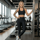 Conjunto Fitness Feminino Legging + Cropped em Poliamida Premium