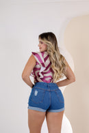 Short Jeans Feminino Destroyed Premium