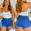 Short Jeans Feminino Destroyed Premium