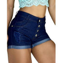 Short Jeans Feminino Cintura Alta Premium