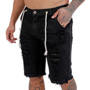 Bermuda Jeans Masculina  Destroyed Cores