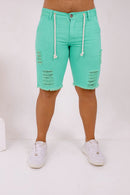 Bermuda Jeans Masculina  Destroyed Cores