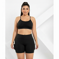 Conjunto Fitness Feminino Cropped + Short