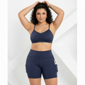 Conjunto Fitness Feminino Cropped + Short